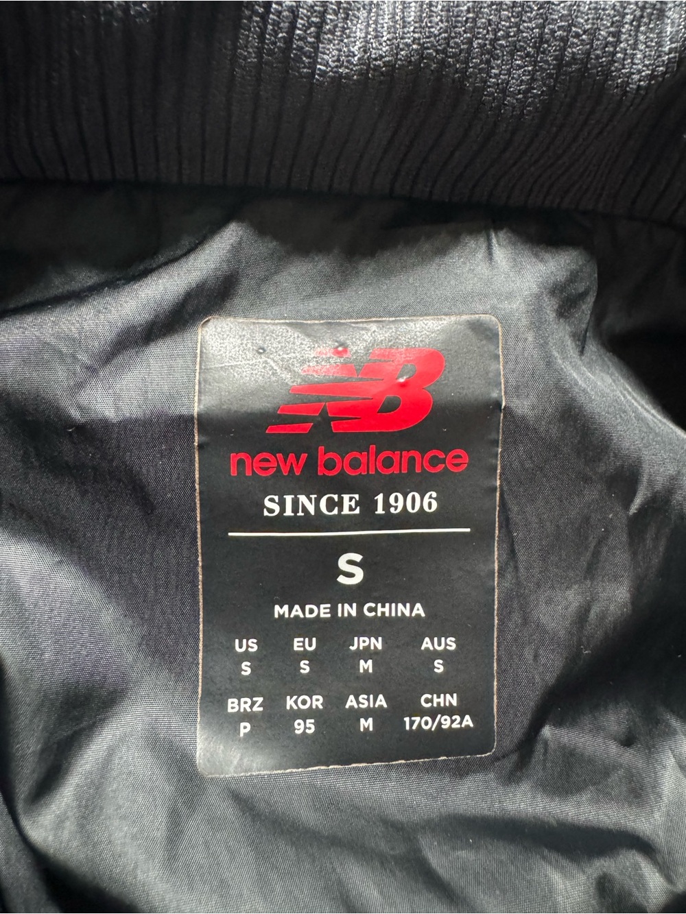 New Balance Athletics Winterized Corduroy Anorak Black Size S - Picture 6 of 8
